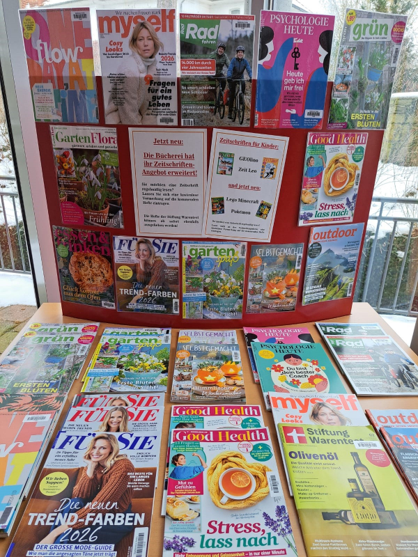 Thementisch neue Zeitschriften