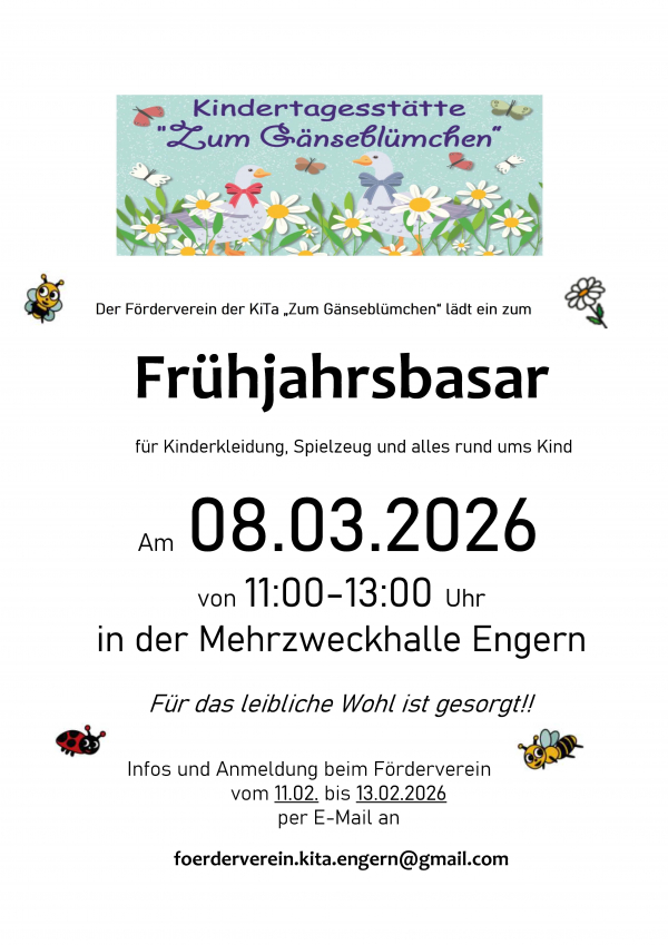 Flyer Fruehjahrsbasar 2026