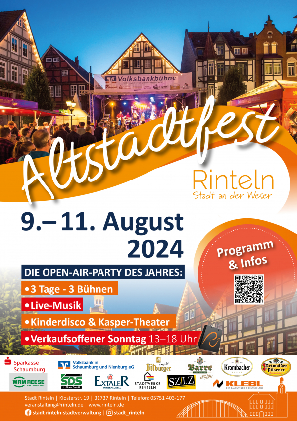 Plakat Rintelner Altstadtfest A3 2025